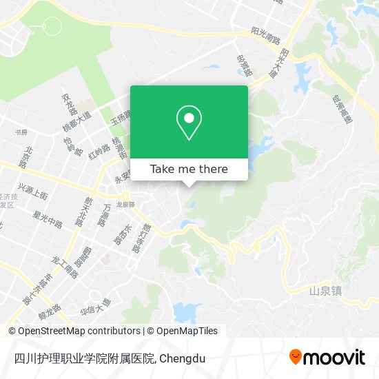 四川护理职业学院附属医院 map