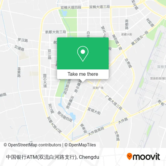 中国银行ATM(双流白河路支行) map