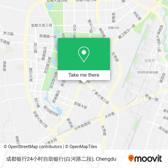 成都银行24小时自助银行(白河路二段) map