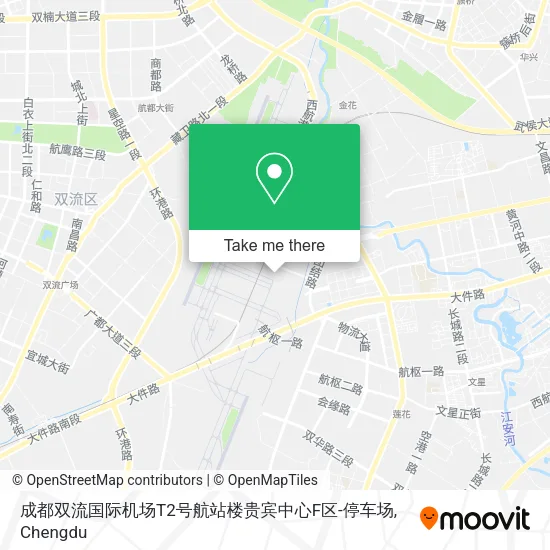 成都双流国际机场T2号航站楼贵宾中心F区-停车场 map