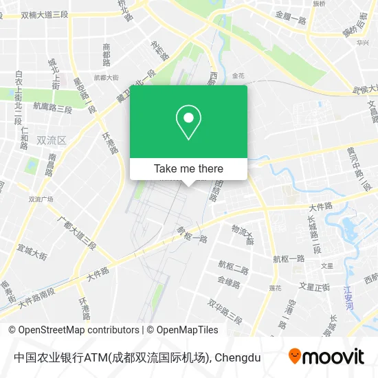 中国农业银行ATM(成都双流国际机场) map