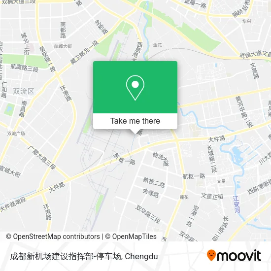 成都新机场建设指挥部-停车场 map