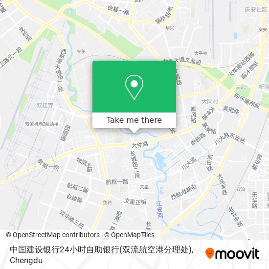 中国建设银行24小时自助银行(双流航空港分理处) map