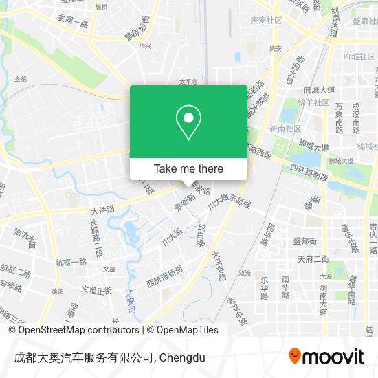 成都大奥汽车服务有限公司 map