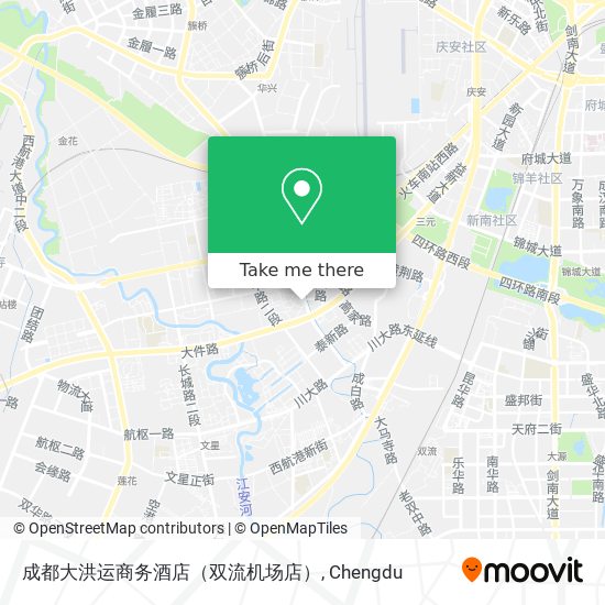成都大洪运商务酒店（双流机场店） map