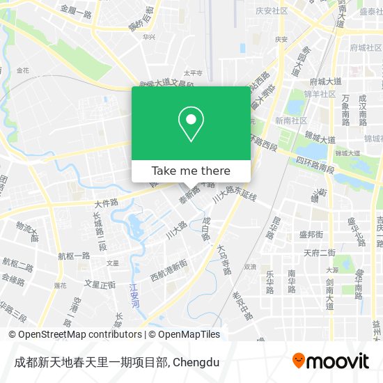 成都新天地春天里一期项目部 map