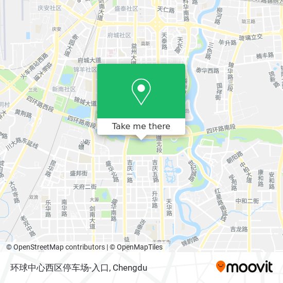 环球中心西区停车场-入口 map