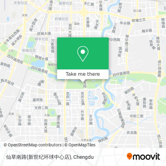 仙草南路(新世纪环球中心店) map