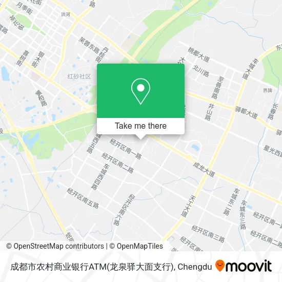 成都市农村商业银行ATM(龙泉驿大面支行) map