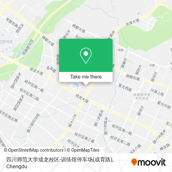 四川师范大学成龙校区-训练馆停车场(成育路) map