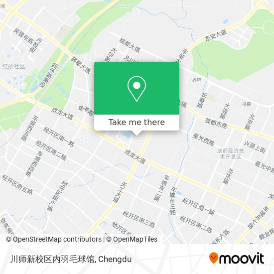 川师新校区内羽毛球馆 map