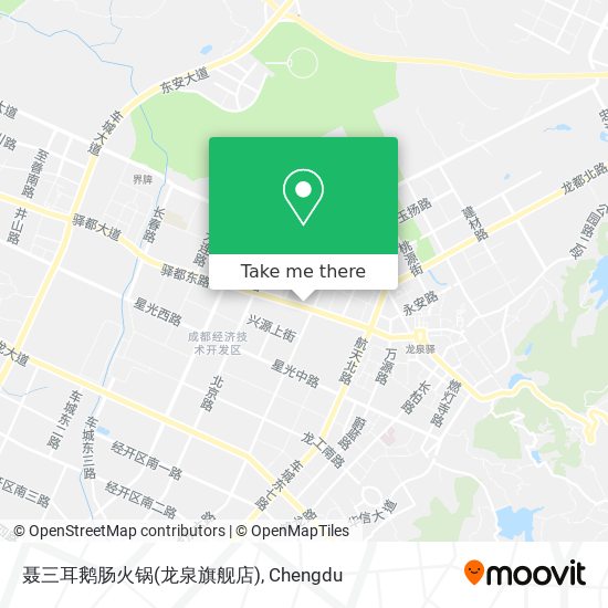 聂三耳鹅肠火锅(龙泉旗舰店) map