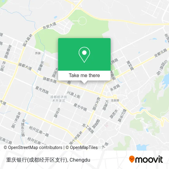 重庆银行(成都经开区支行) map