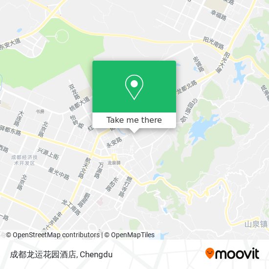 成都龙运花园酒店 map