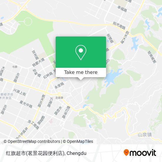 红旗超市(茗景花园便利店) map