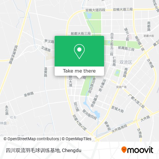 四川双流羽毛球训练基地 map