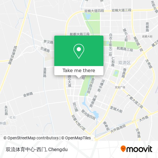 双流体育中心-西门 map