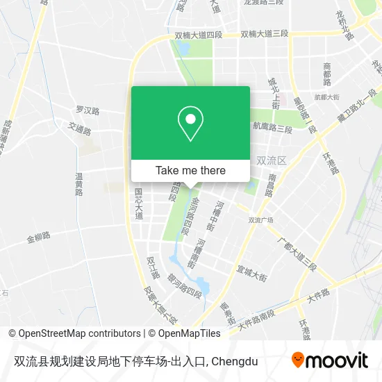 双流县规划建设局地下停车场-出入口 map
