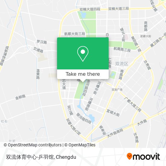 双流体育中心-乒羽馆 map