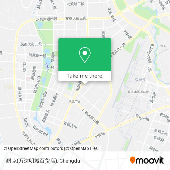 耐克(万达明城百货店) map