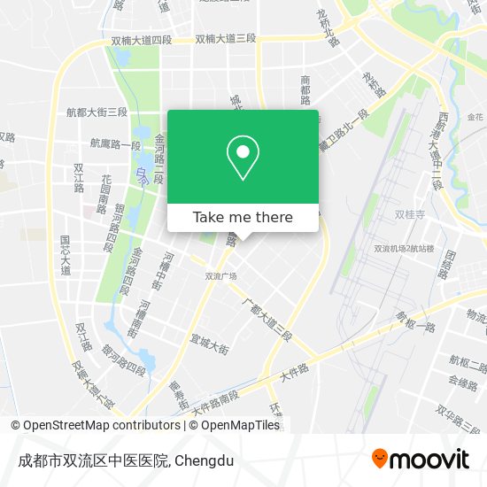 成都市双流区中医医院 map