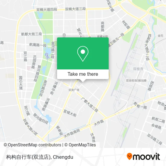 构构自行车(双流店) map