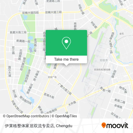 伊莱格整体家居双流专卖店 map