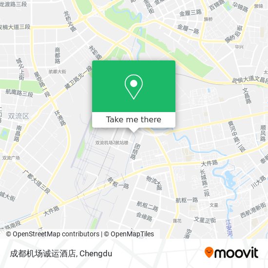 成都机场诚运酒店 map