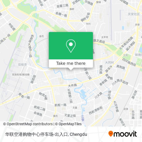 华联空港购物中心停车场-出入口 map