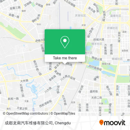 成都龙南汽车维修有限公司 map