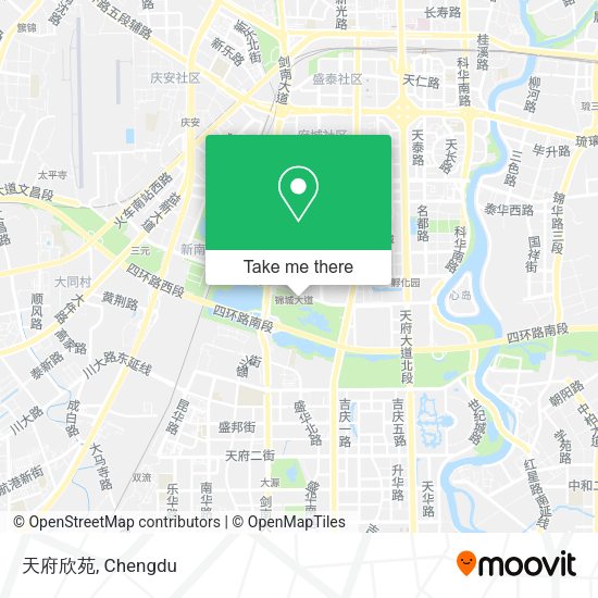 天府欣苑 map