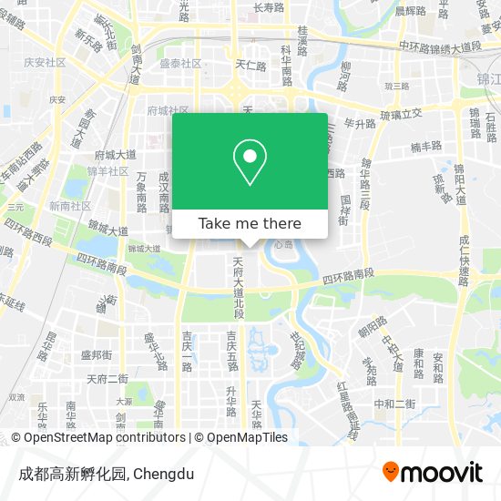 成都高新孵化园 map