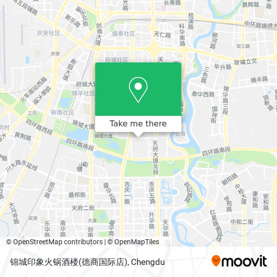 锦城印象火锅酒楼(德商国际店) map