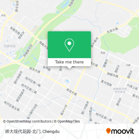 师大现代花园-北门 map