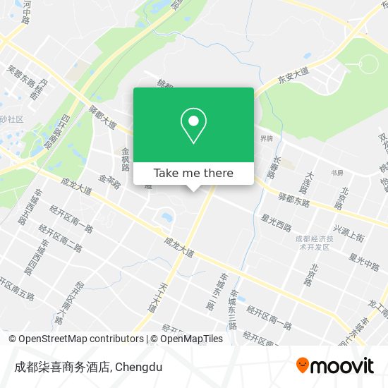 成都柒喜商务酒店 map