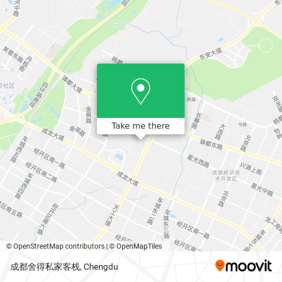 成都舍得私家客栈 map