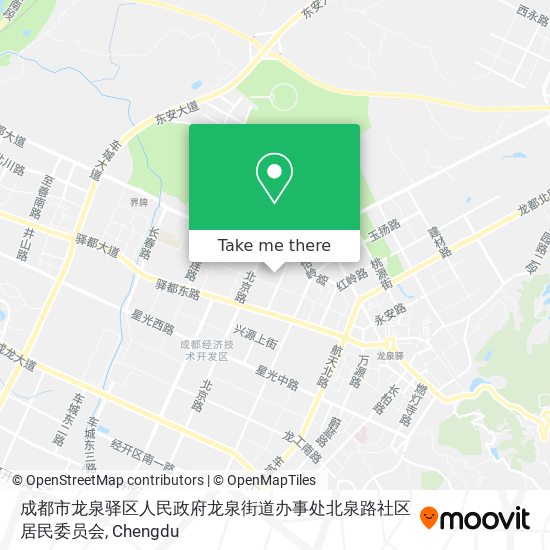 成都市龙泉驿区人民政府龙泉街道办事处北泉路社区居民委员会 map