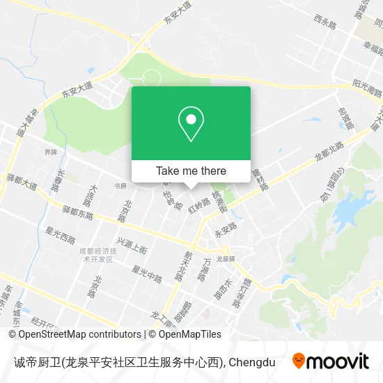 诚帝厨卫(龙泉平安社区卫生服务中心西) map