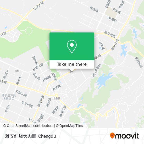 雅安红烧大肉面 map