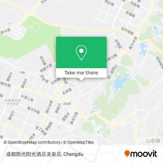 成都凯伦阳光酒店龙泉店 map