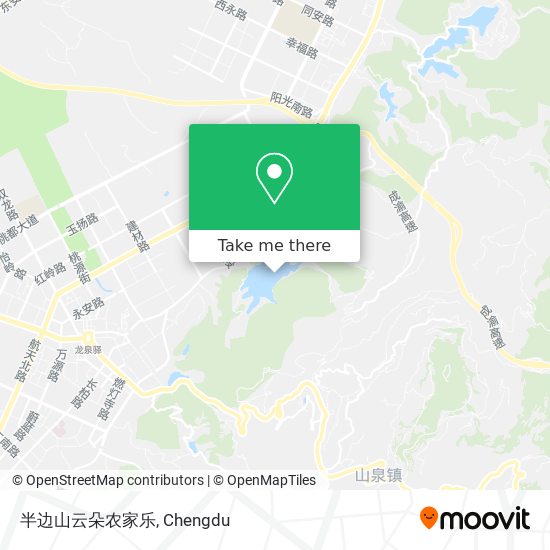 半边山云朵农家乐 map