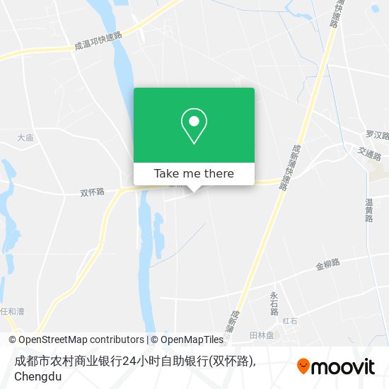成都市农村商业银行24小时自助银行(双怀路) map