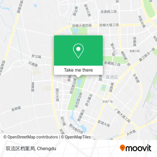 双流区档案局 map