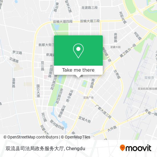 双流县司法局政务服务大厅 map