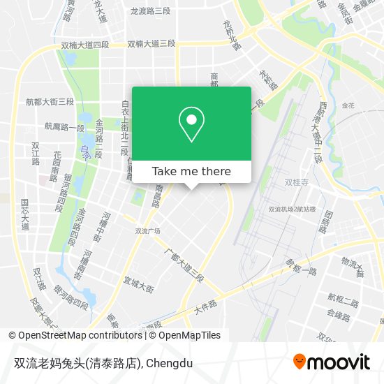 双流老妈兔头(清泰路店) map