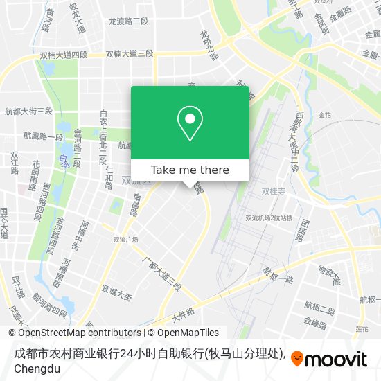 成都市农村商业银行24小时自助银行(牧马山分理处) map