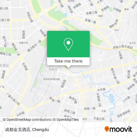 成都金戈酒店 map