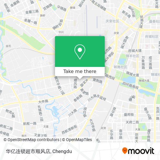 华亿连锁超市顺风店 map