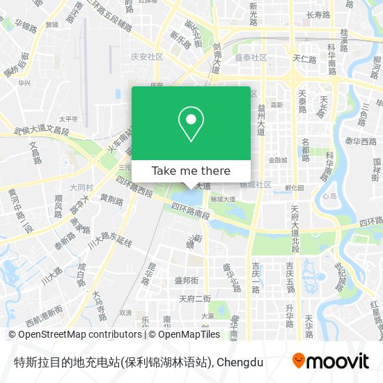 特斯拉目的地充电站(保利锦湖林语站) map