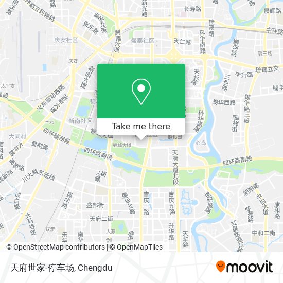天府世家-停车场 map